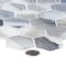 Andova Tiles SAMPLE- Rochelle 2 in. Hex Glass Mosaic Wall Tile SAM-ANDROC1004 - alternate 4